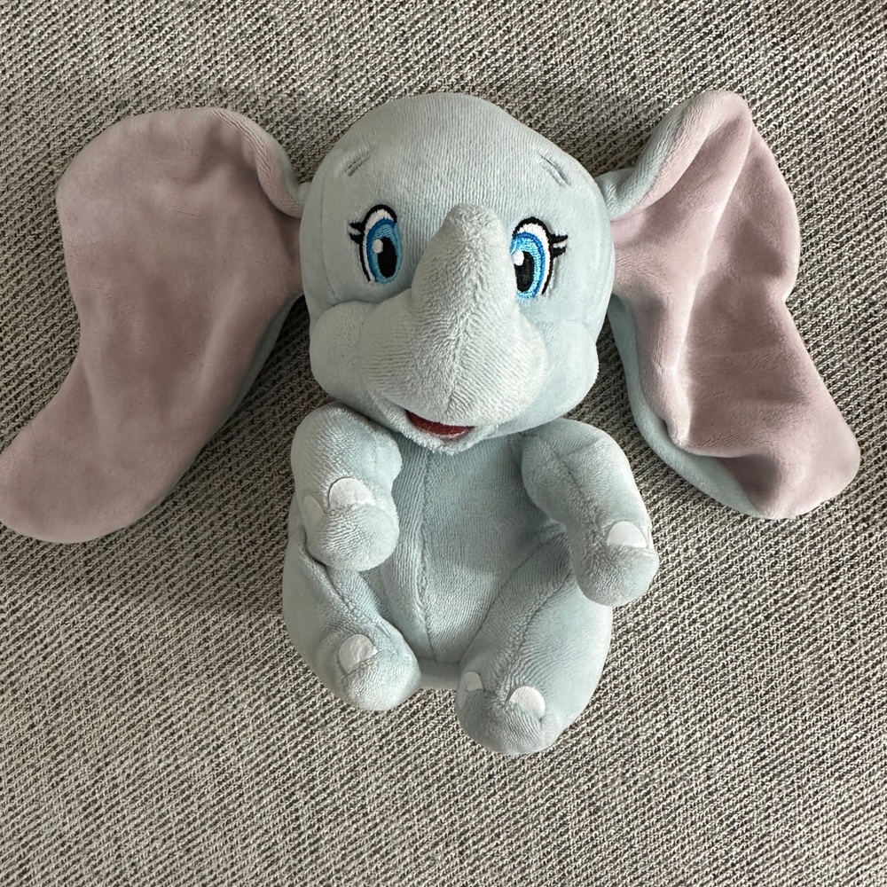 Dumbo Elephant Toy - Gray and Pink